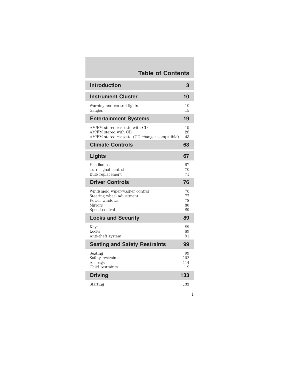 FORD 2003 Mustang v.1 User Manual | 256 pages