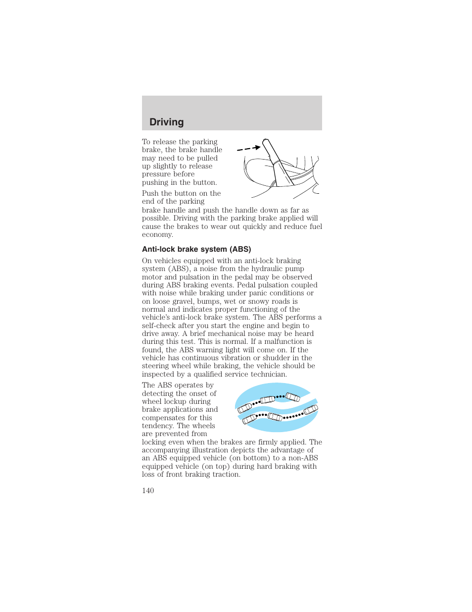 Driving | FORD 2003 Mustang v.1 User Manual | Page 140 / 256