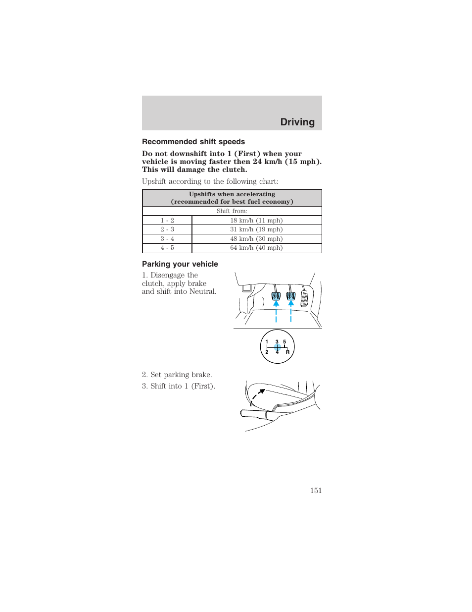 Driving | FORD 2003 Mustang v.1 User Manual | Page 151 / 256