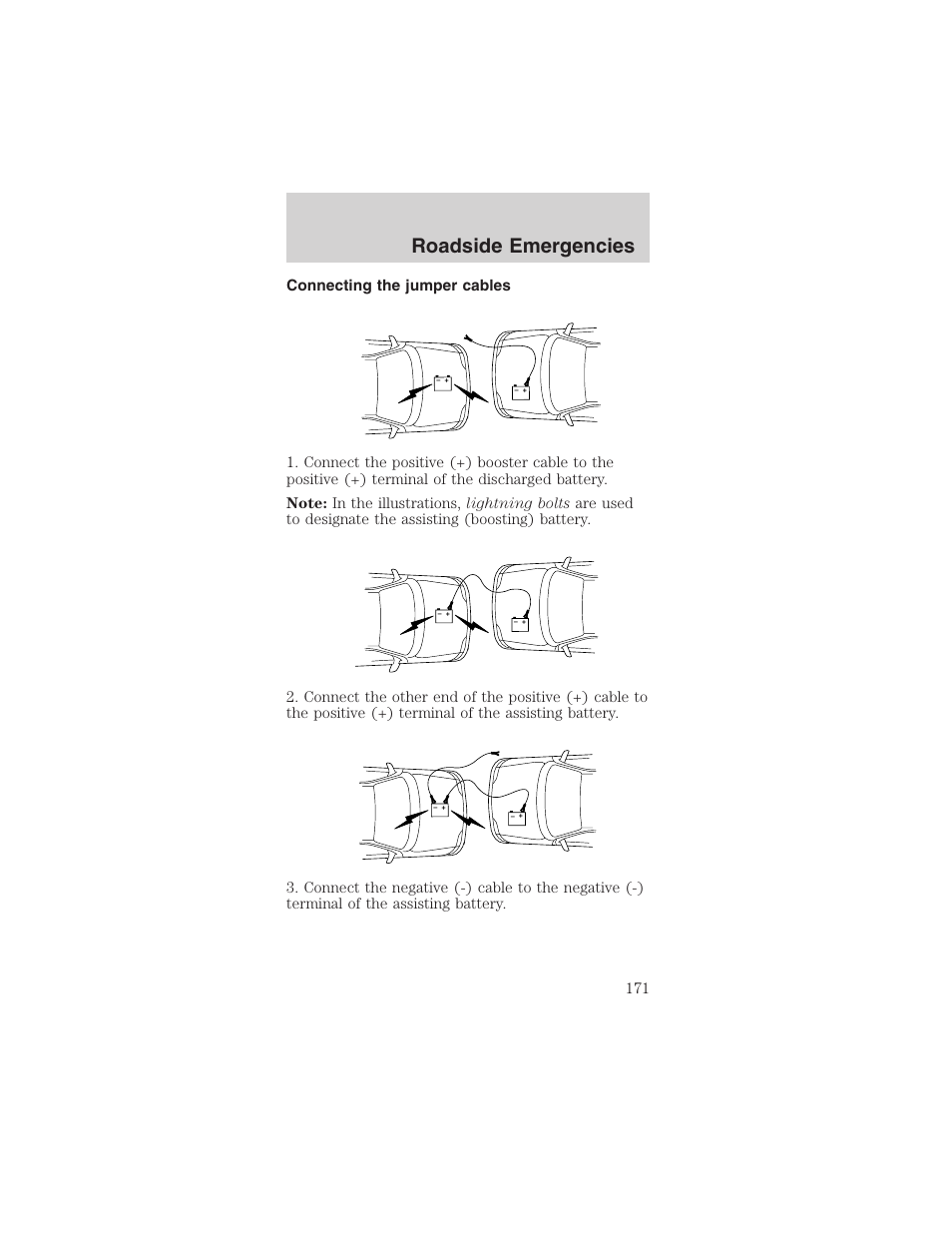 Roadside emergencies | FORD 2003 Mustang v.1 User Manual | Page 171 / 256