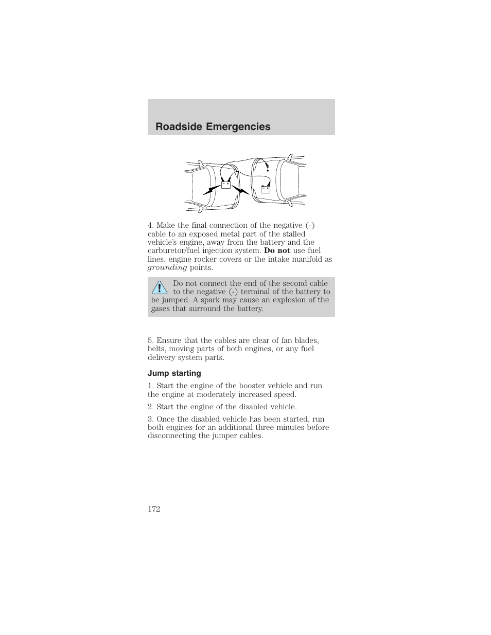 Roadside emergencies | FORD 2003 Mustang v.1 User Manual | Page 172 / 256