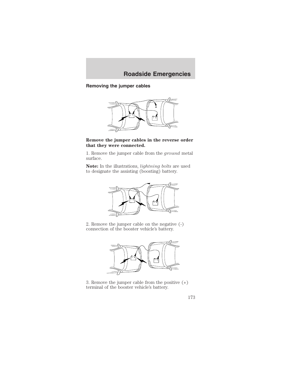 Roadside emergencies | FORD 2003 Mustang v.1 User Manual | Page 173 / 256