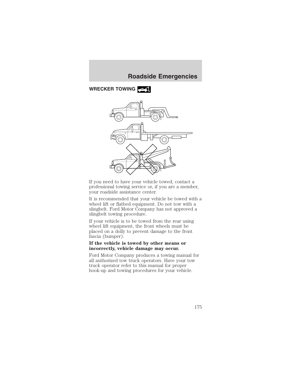 Roadside emergencies | FORD 2003 Mustang v.1 User Manual | Page 175 / 256