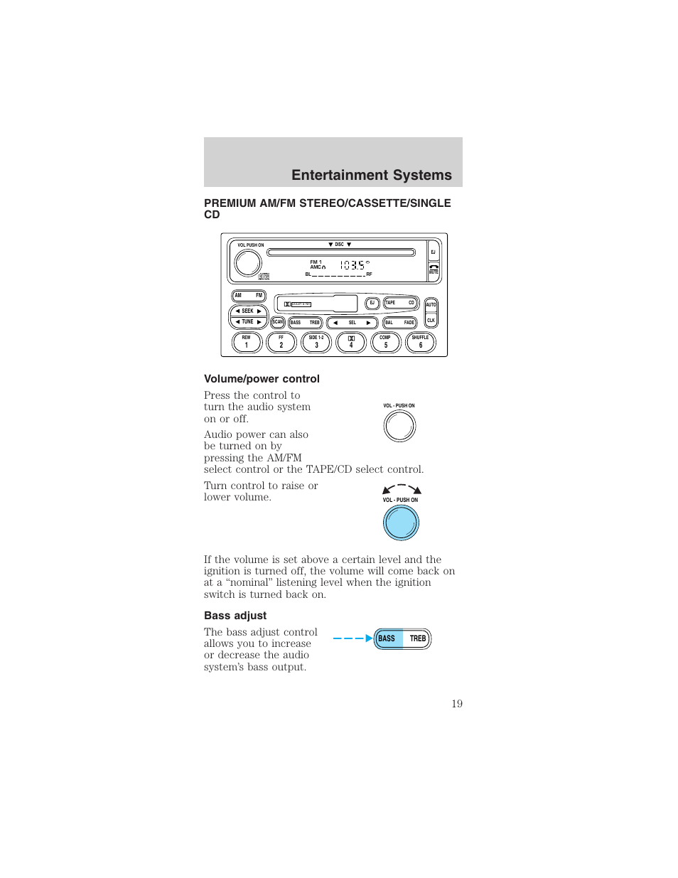 Entertainment systems | FORD 2003 Mustang v.1 User Manual | Page 19 / 256