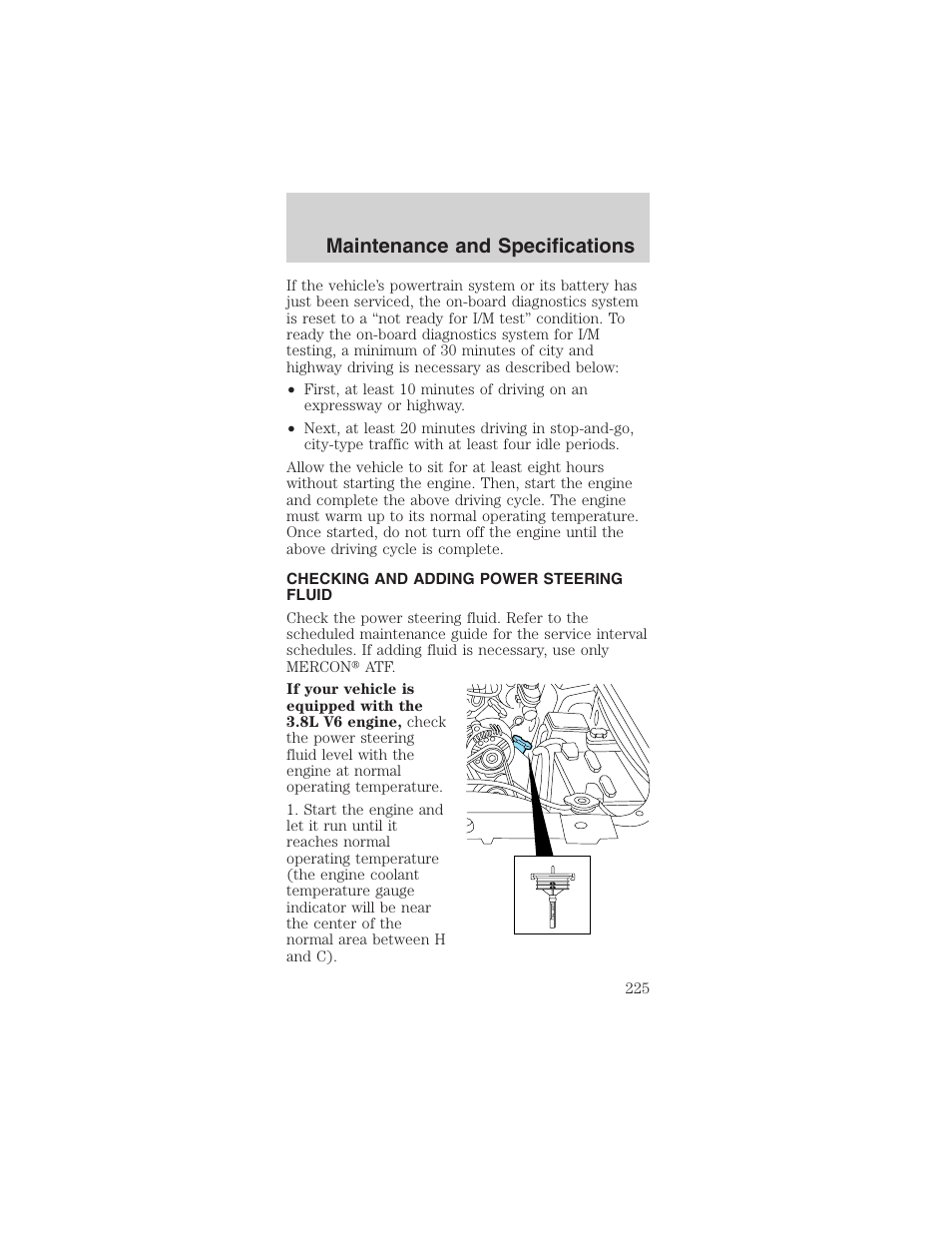 Maintenance and specifications | FORD 2003 Mustang v.1 User Manual | Page 225 / 256