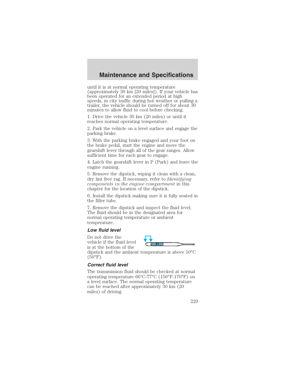 Maintenance and specifications | FORD 2003 Mustang v.1 User Manual | Page 229 / 256