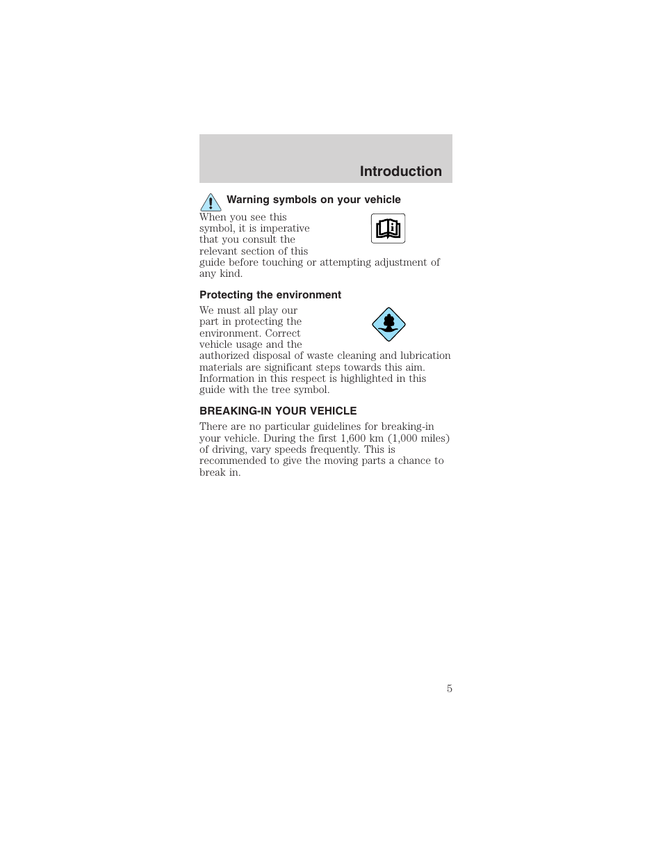 Introduction | FORD 2003 Mustang v.1 User Manual | Page 5 / 256