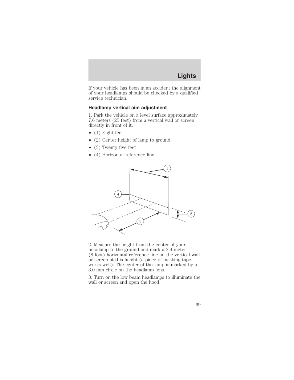 Lights | FORD 2003 Mustang v.1 User Manual | Page 69 / 256