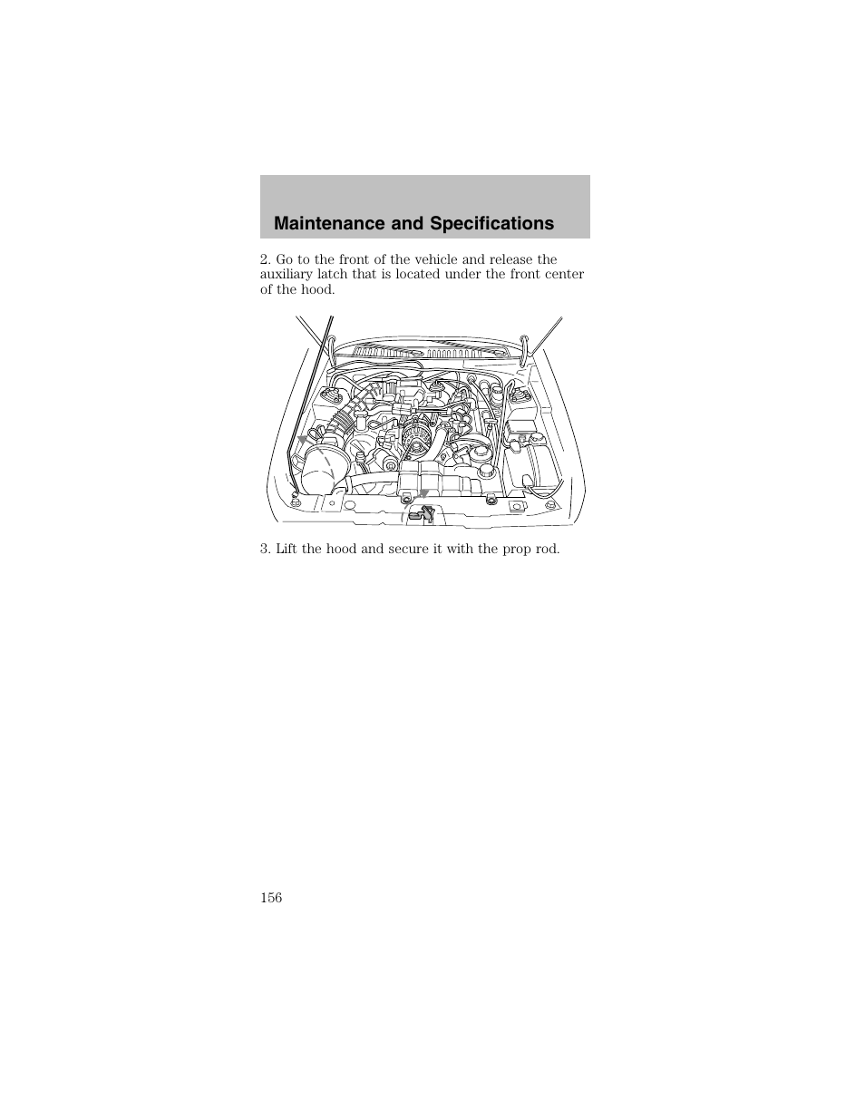 Maintenance and specifications | FORD 2003 Mustang v.2 User Manual | Page 156 / 216