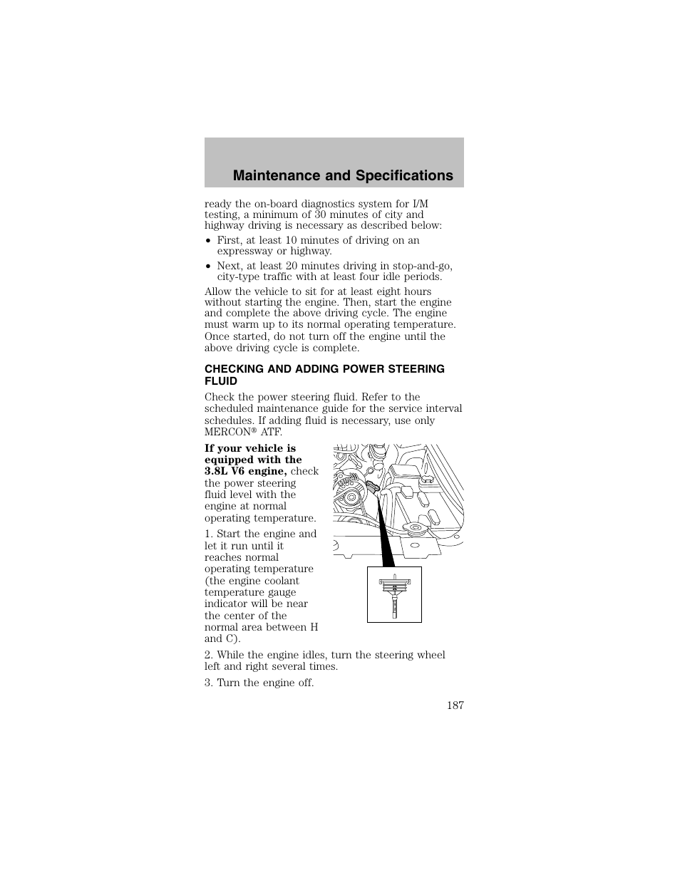 Maintenance and specifications | FORD 2003 Mustang v.2 User Manual | Page 187 / 216