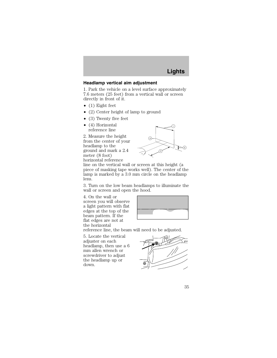 Lights | FORD 2003 Mustang v.2 User Manual | Page 35 / 216