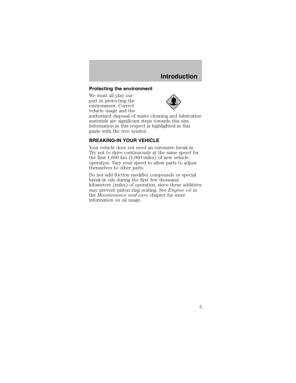 Introduction | FORD 2003 Mustang v.2 User Manual | Page 5 / 216