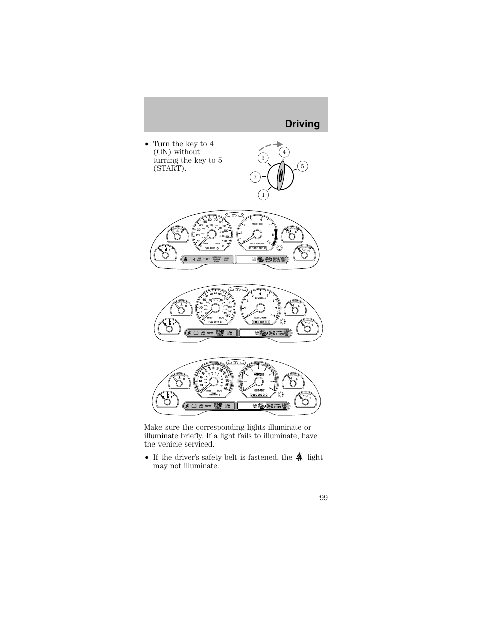 Driving | FORD 2003 Mustang v.2 User Manual | Page 99 / 216