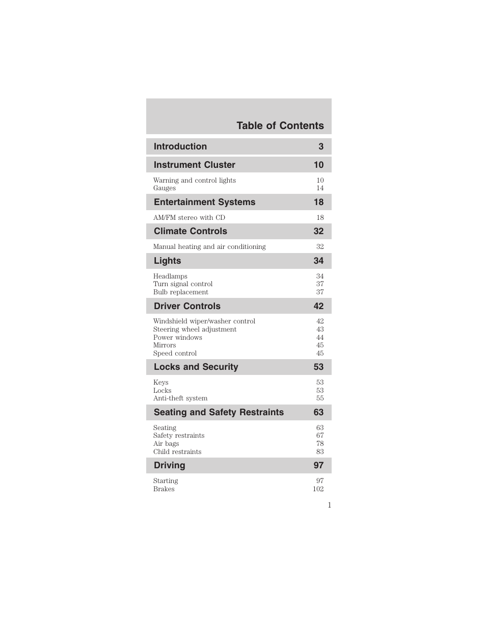 FORD 2003 Mustang v.3 User Manual | 216 pages