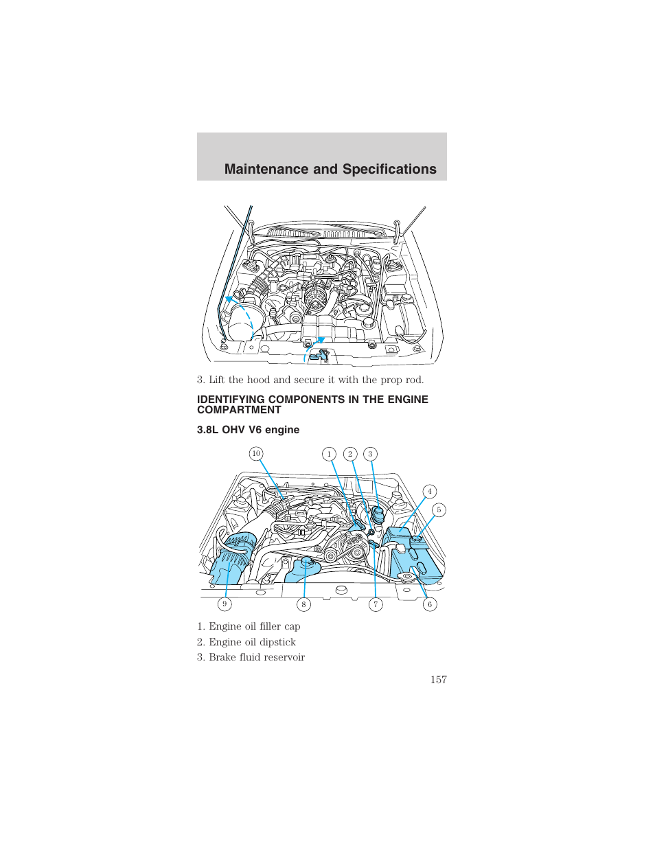 Maintenance and specifications | FORD 2003 Mustang v.3 User Manual | Page 157 / 216