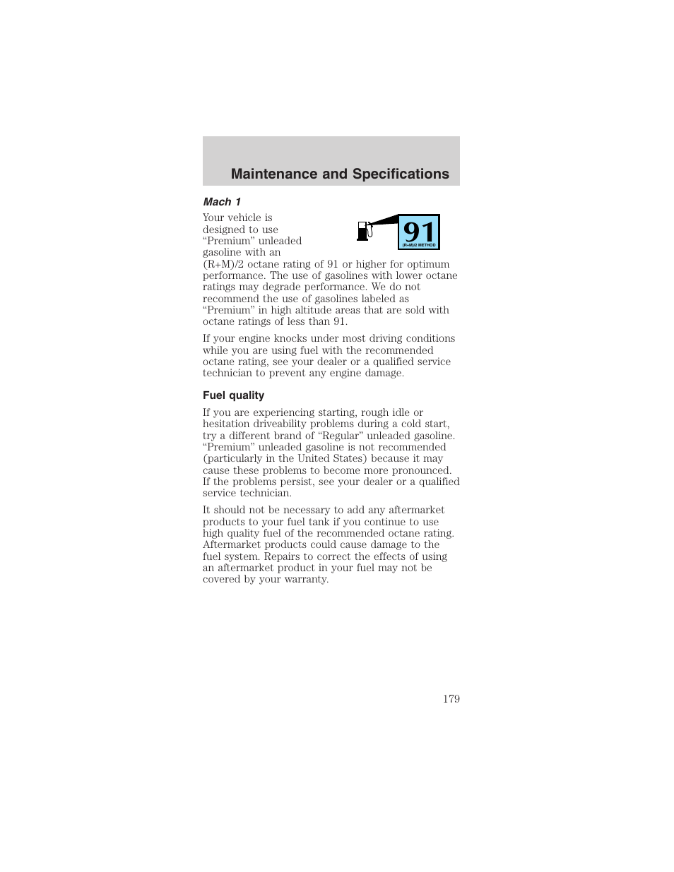 FORD 2003 Mustang v.3 User Manual | Page 179 / 216