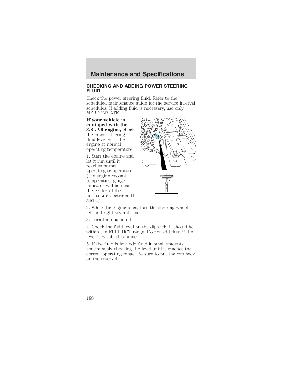 Maintenance and specifications | FORD 2003 Mustang v.3 User Manual | Page 188 / 216