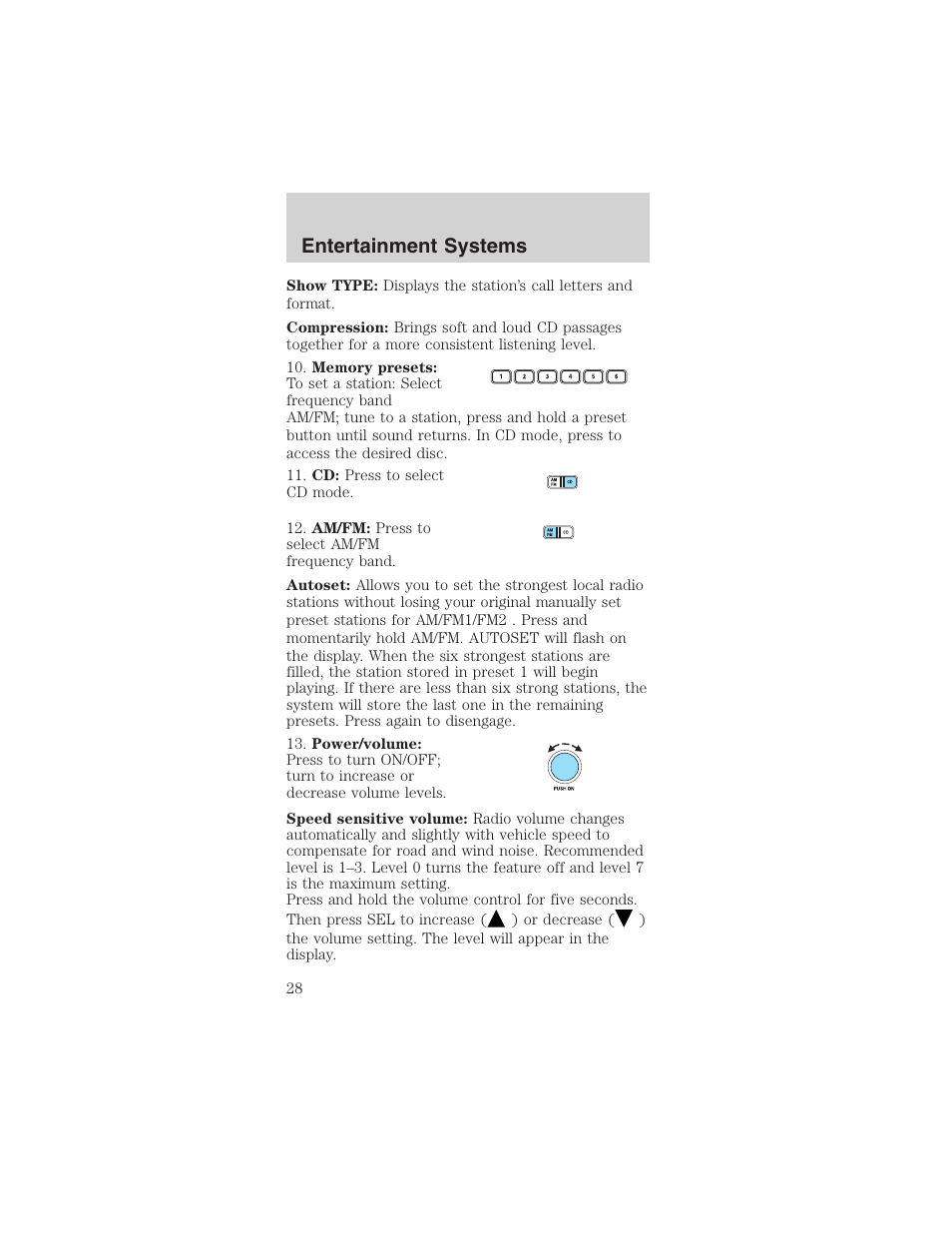 Entertainment systems | FORD 2003 Mustang v.3 User Manual | Page 28 / 216