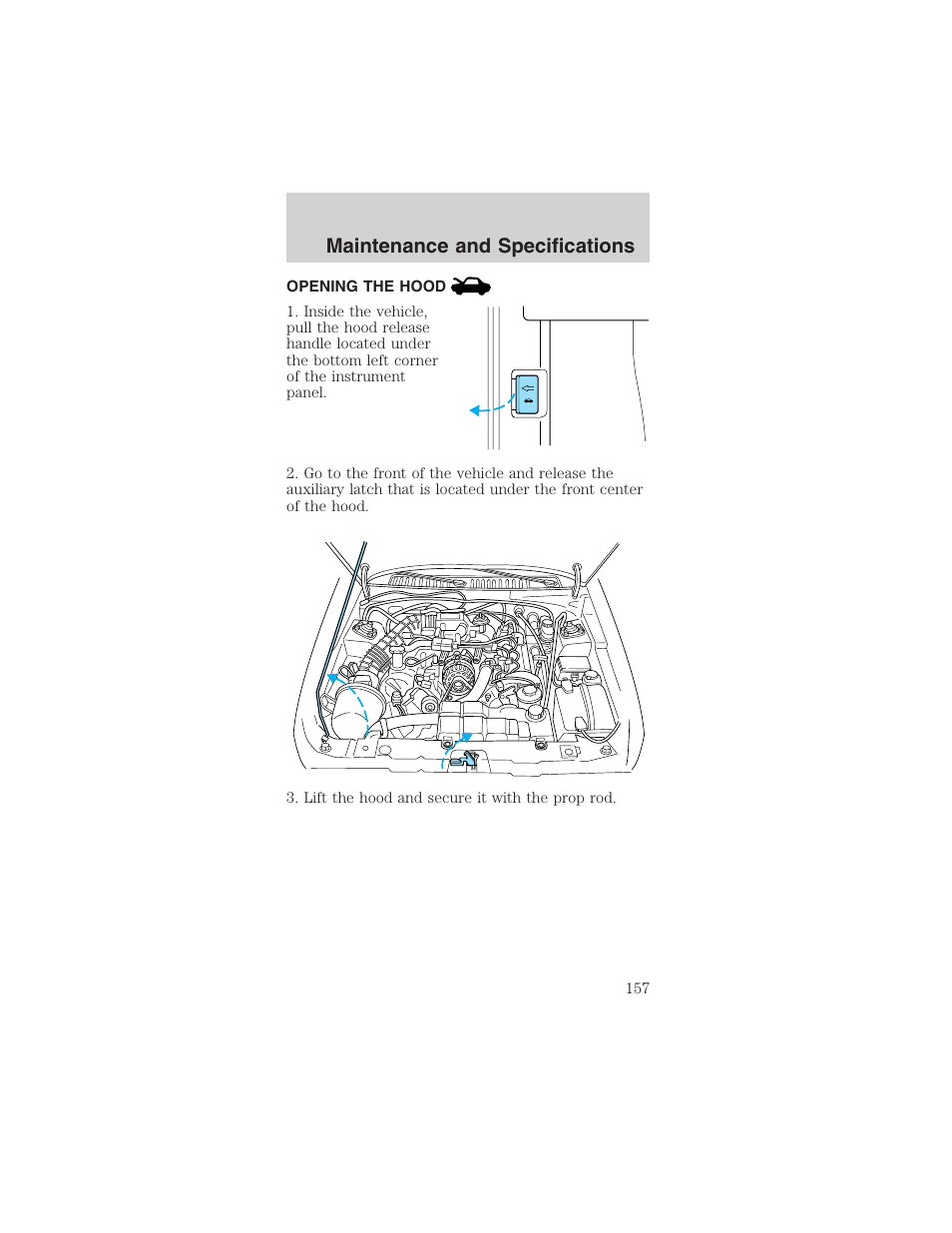 Maintenance and specifications | FORD 2003 Mustang v.4 User Manual | Page 157 / 216