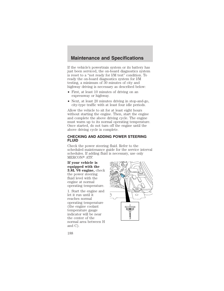 Maintenance and specifications | FORD 2003 Mustang v.4 User Manual | Page 188 / 216