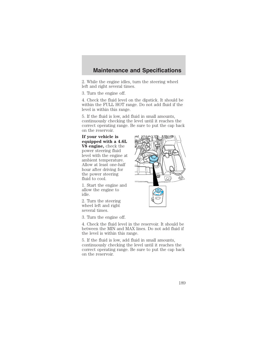 Maintenance and specifications | FORD 2003 Mustang v.4 User Manual | Page 189 / 216