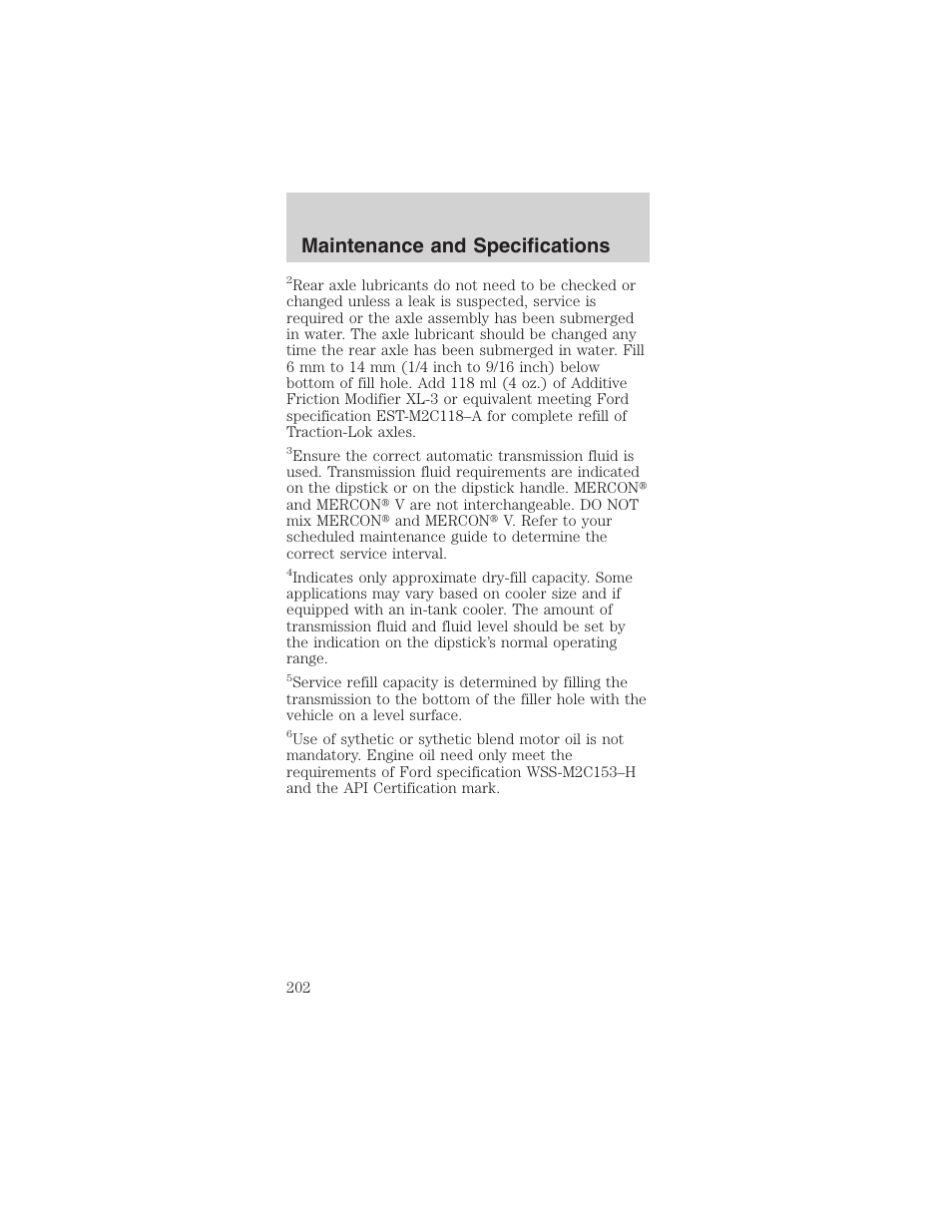 Maintenance and specifications | FORD 2003 Mustang v.4 User Manual | Page 202 / 216