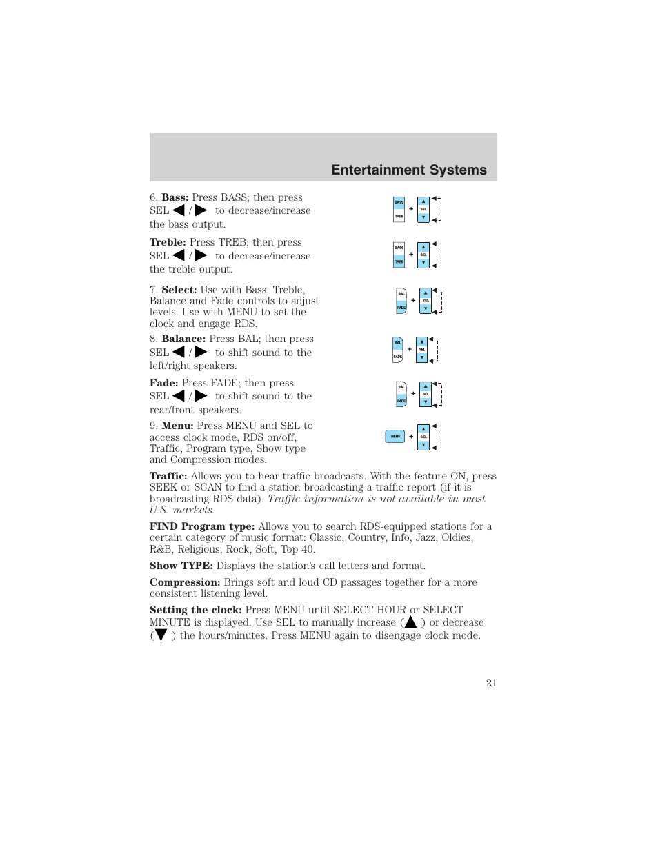 Entertainment systems | FORD 2003 Ranger v.1 User Manual | Page 21 / 248