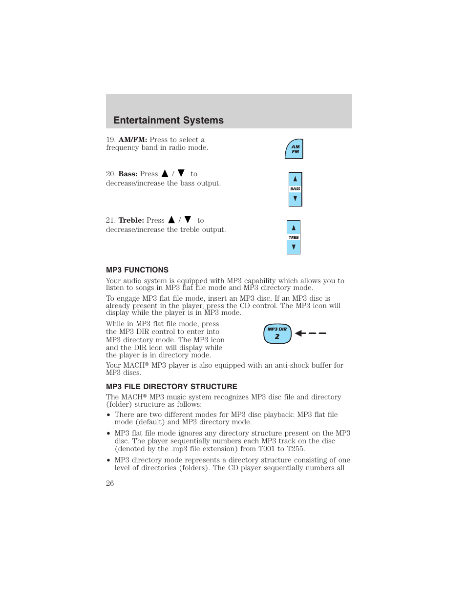 Entertainment systems | FORD 2003 Ranger v.1 User Manual | Page 26 / 248