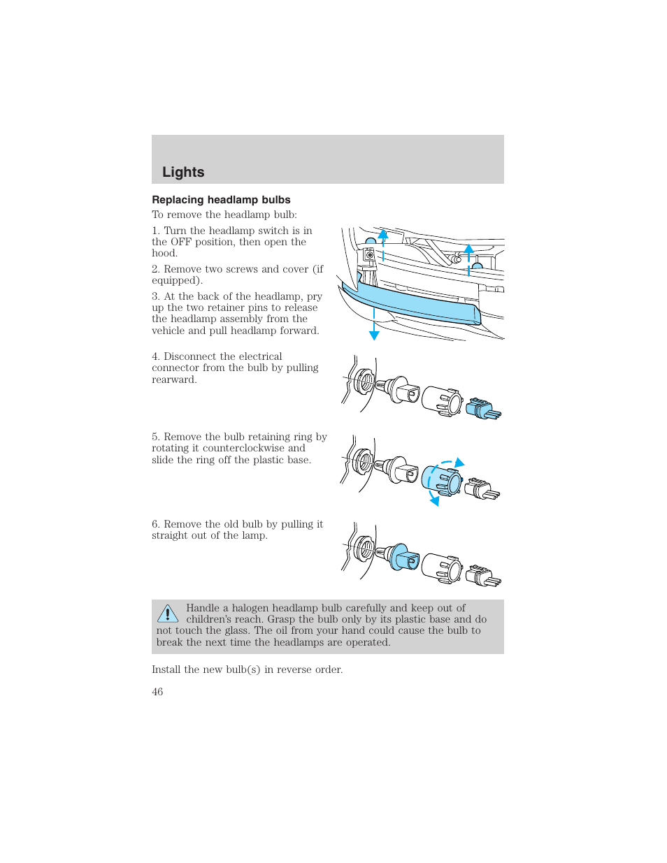 Lights | FORD 2003 Ranger v.1 User Manual | Page 46 / 248