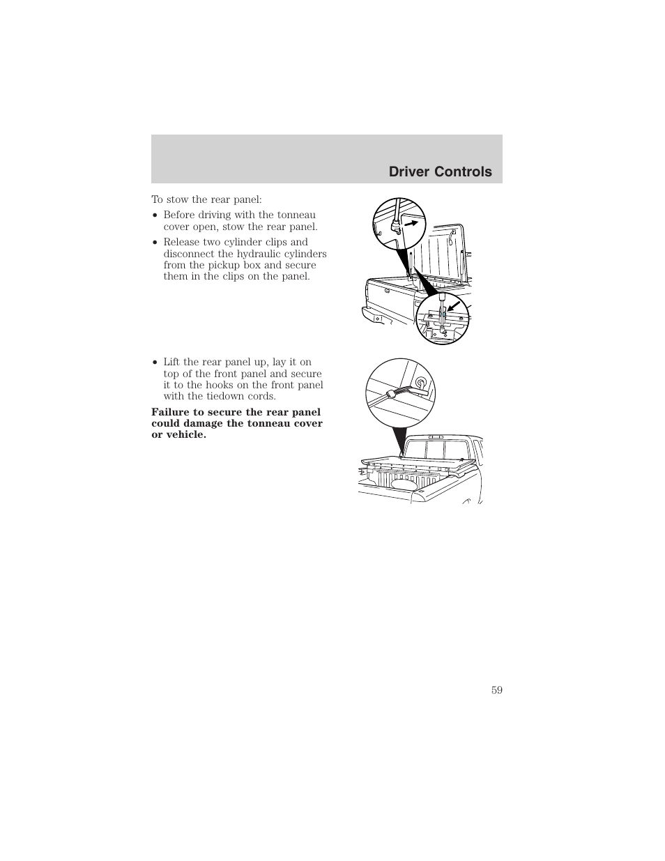 Driver controls | FORD 2003 Ranger v.1 User Manual | Page 59 / 248