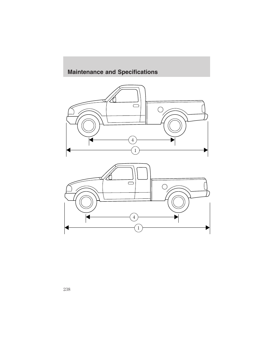 Maintenance and specifications | FORD 2003 Ranger v.2 User Manual | Page 238 / 248