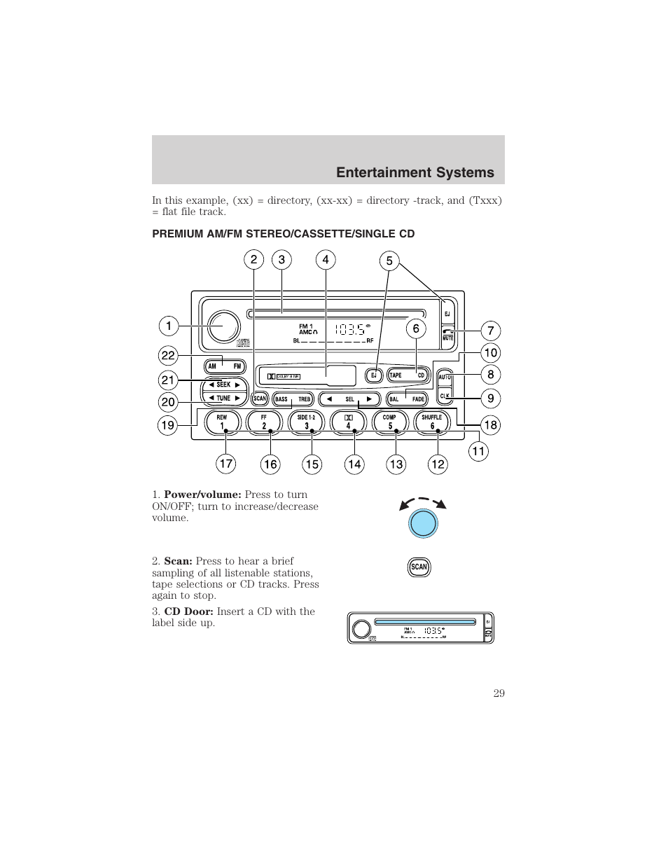 Entertainment systems | FORD 2003 Ranger v.2 User Manual | Page 29 / 248