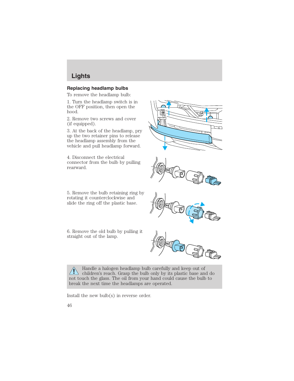 Lights | FORD 2003 Ranger v.2 User Manual | Page 46 / 248