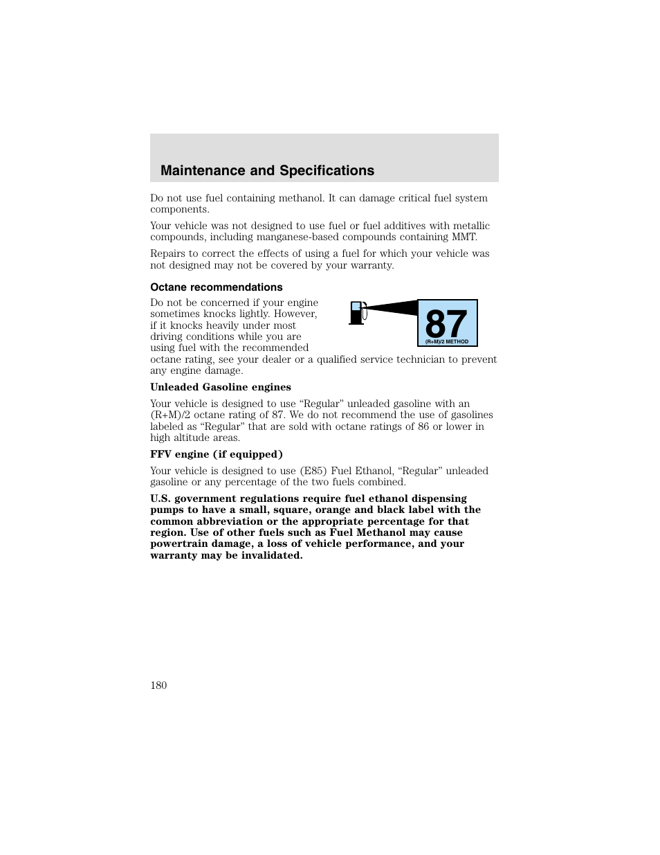 FORD 2003 Taurus v.2 User Manual | Page 180 / 216
