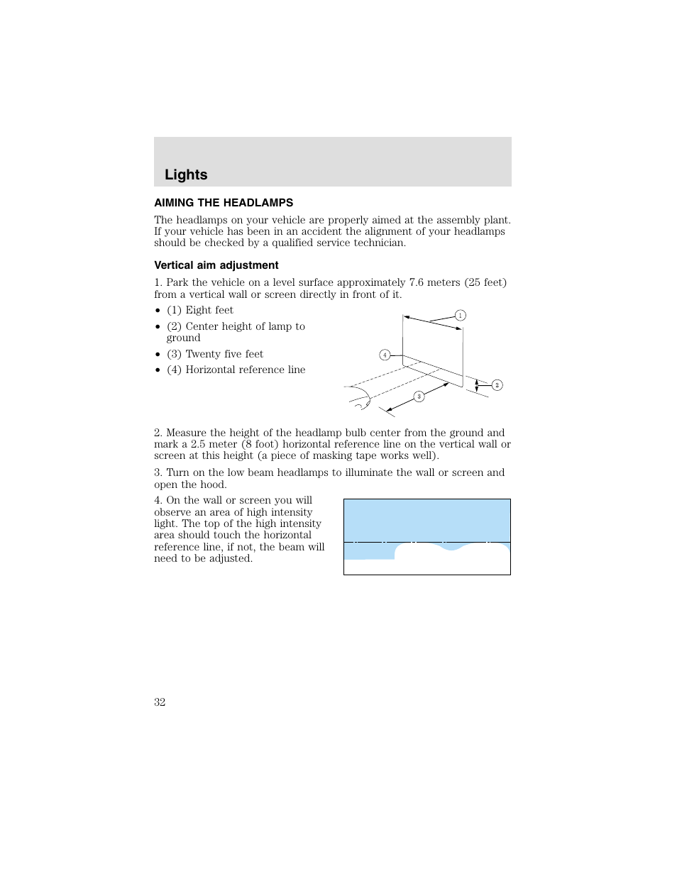 Lights | FORD 2003 Taurus v.2 User Manual | Page 32 / 216