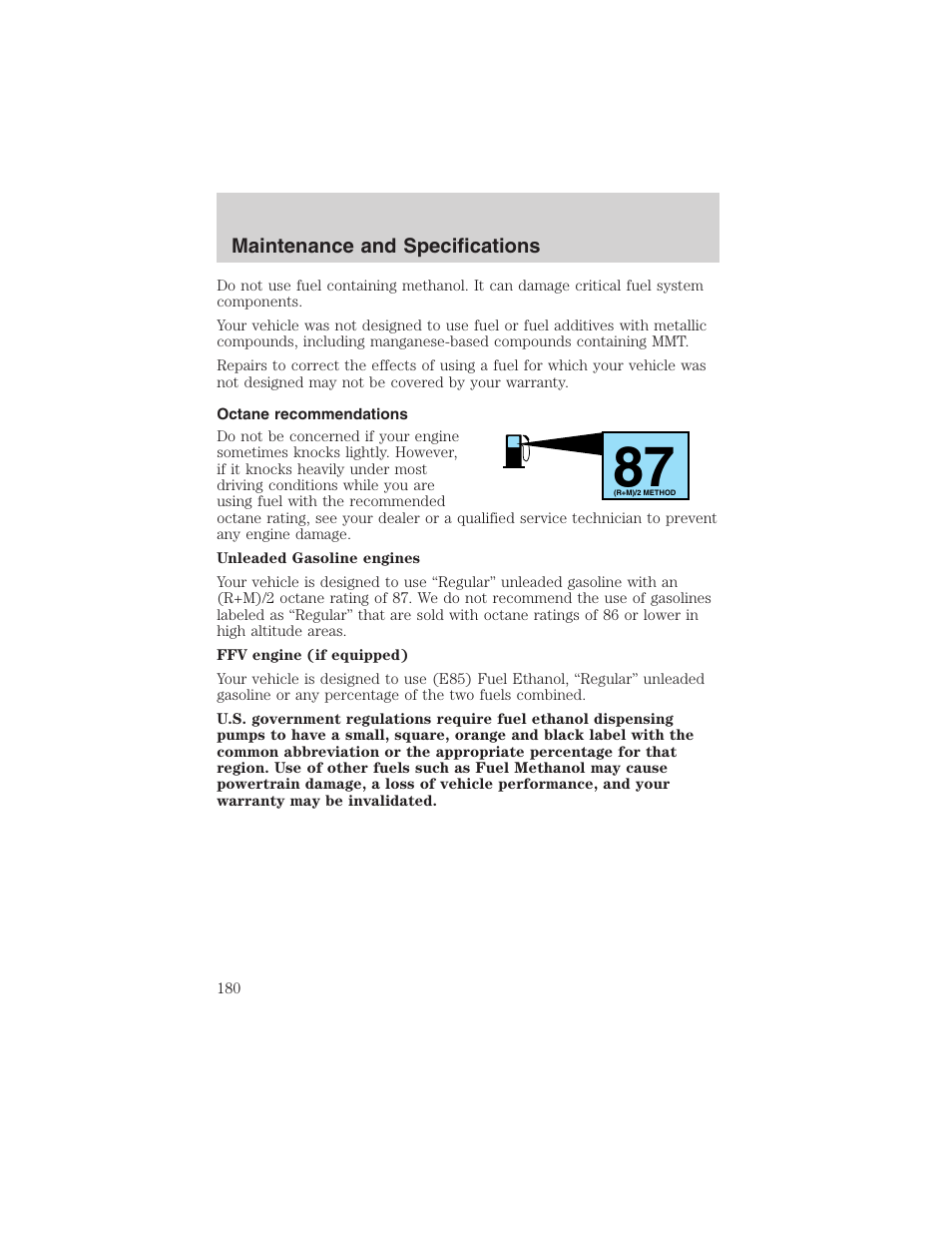 FORD 2003 Taurus v.3 User Manual | Page 180 / 216