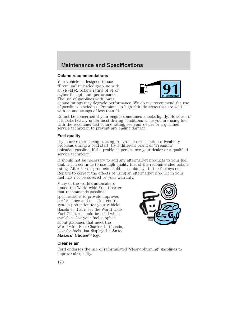 FORD 2003 Thunderbird v.1 User Manual | Page 170 / 200