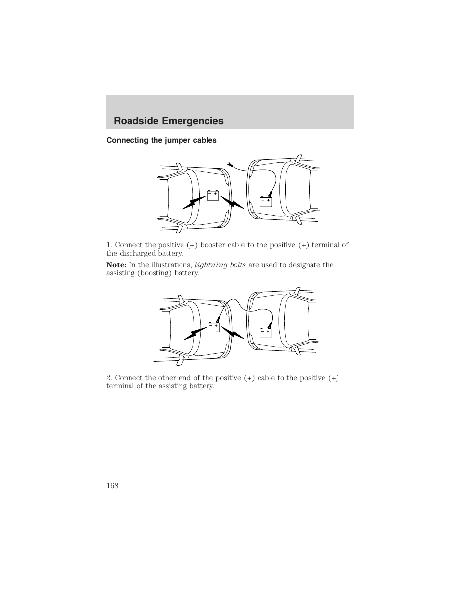 Roadside emergencies | FORD 2003 Windstar v.1 User Manual | Page 168 / 240