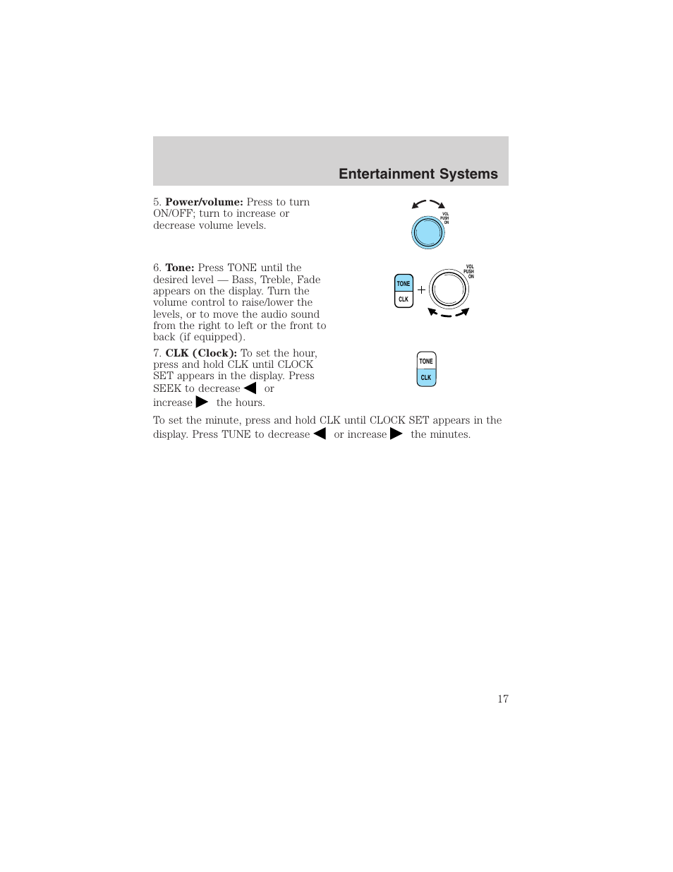 Entertainment systems | FORD 2003 Windstar v.1 User Manual | Page 17 / 240