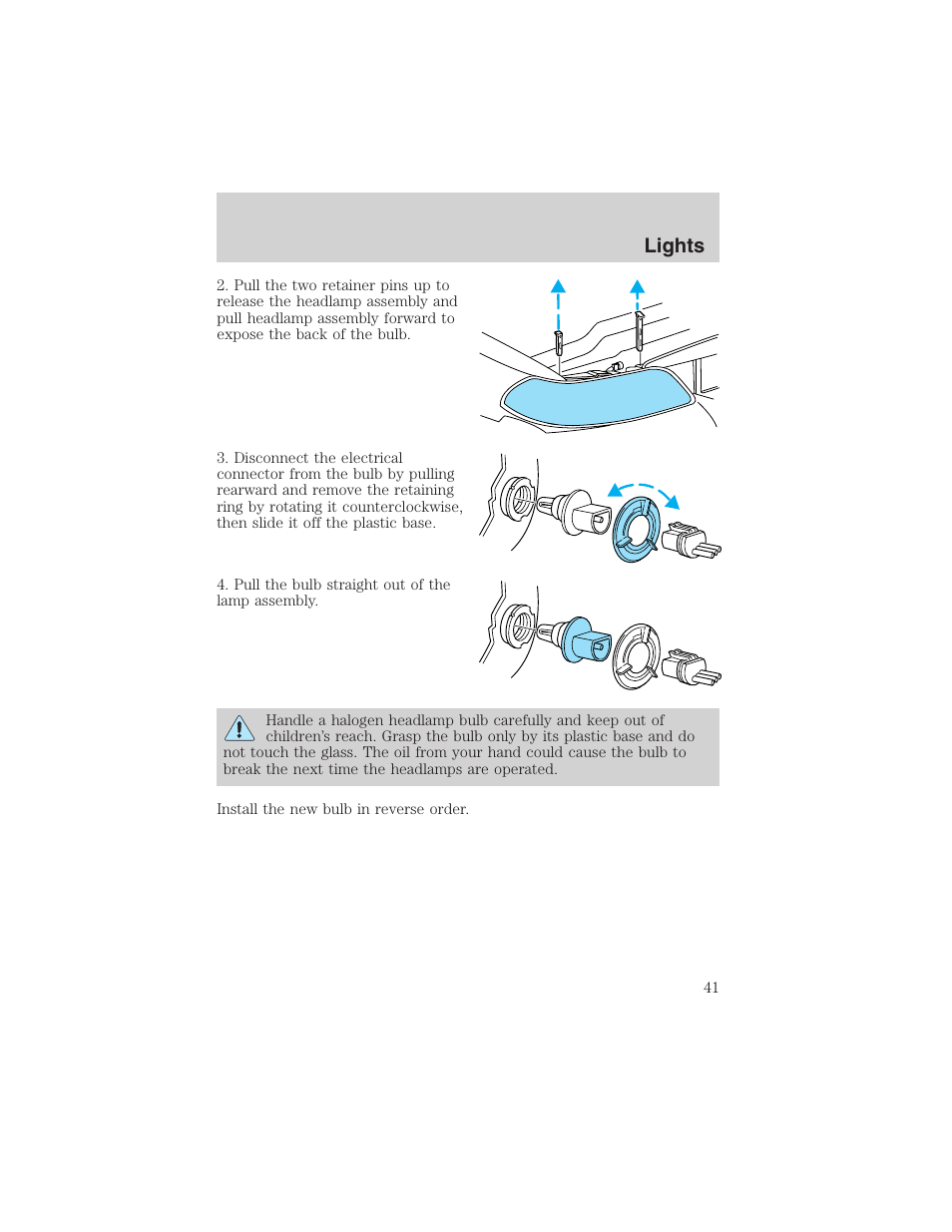 Lights | FORD 2003 Windstar v.1 User Manual | Page 41 / 240