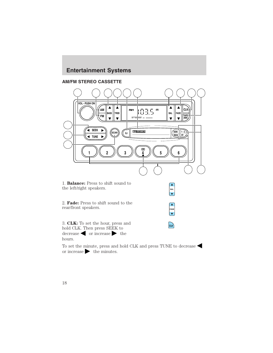 Entertainment systems | FORD 2003 Windstar v.2 User Manual | Page 18 / 240