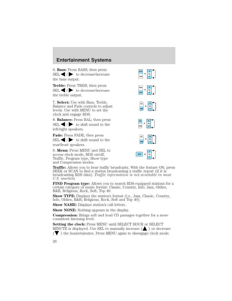 Entertainment systems | FORD 2003 Windstar v.2 User Manual | Page 26 / 240