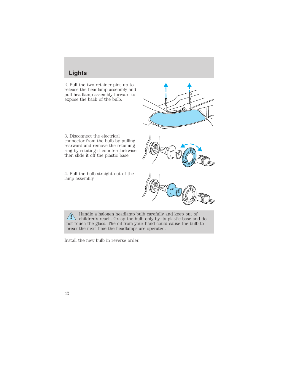 Lights | FORD 2003 Windstar v.2 User Manual | Page 42 / 240