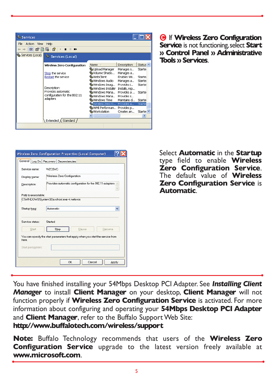 Buffalo Technology Buffalo AirStation WLI-PCI-G54 User Manual | Page 5 / 12