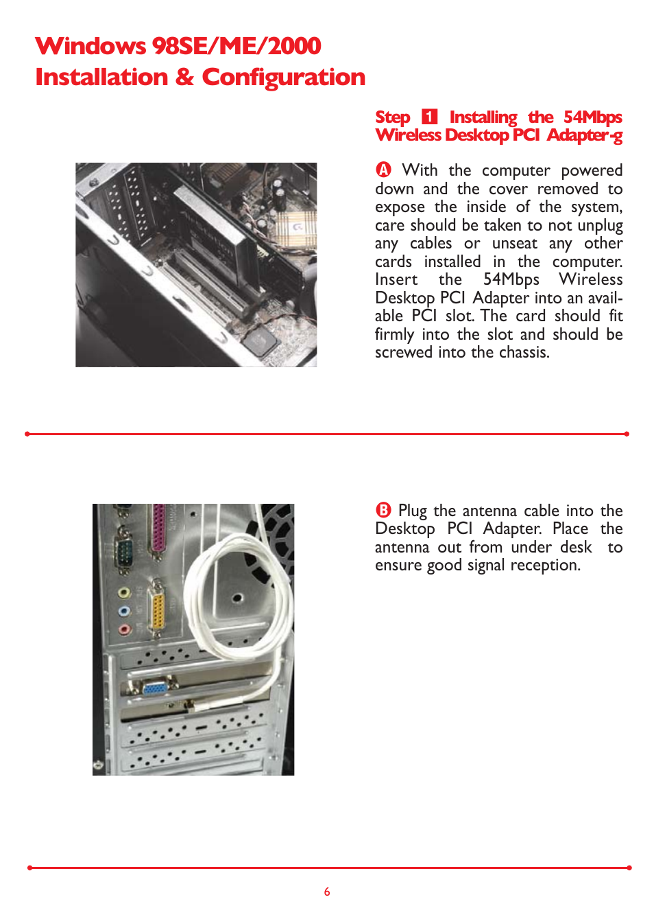 Buffalo Technology Buffalo AirStation WLI-PCI-G54 User Manual | Page 6 / 12