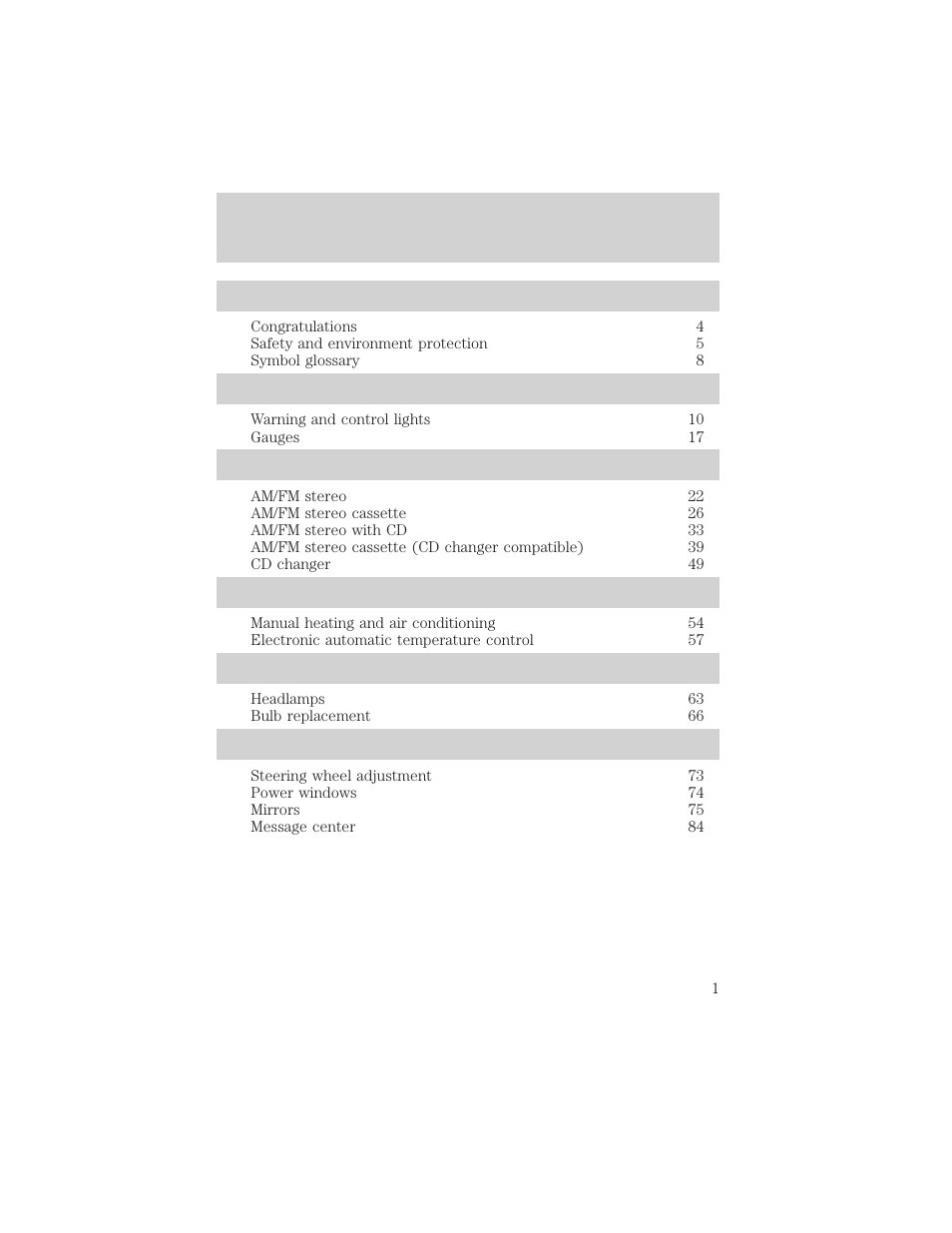 FORD 2002 Crown Victoria v.1 User Manual | 248 pages