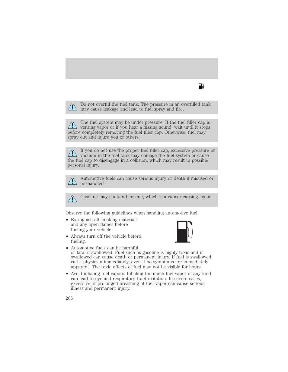 Maintenance and specifications | FORD 2002 Crown Victoria v.2 User Manual | Page 206 / 240