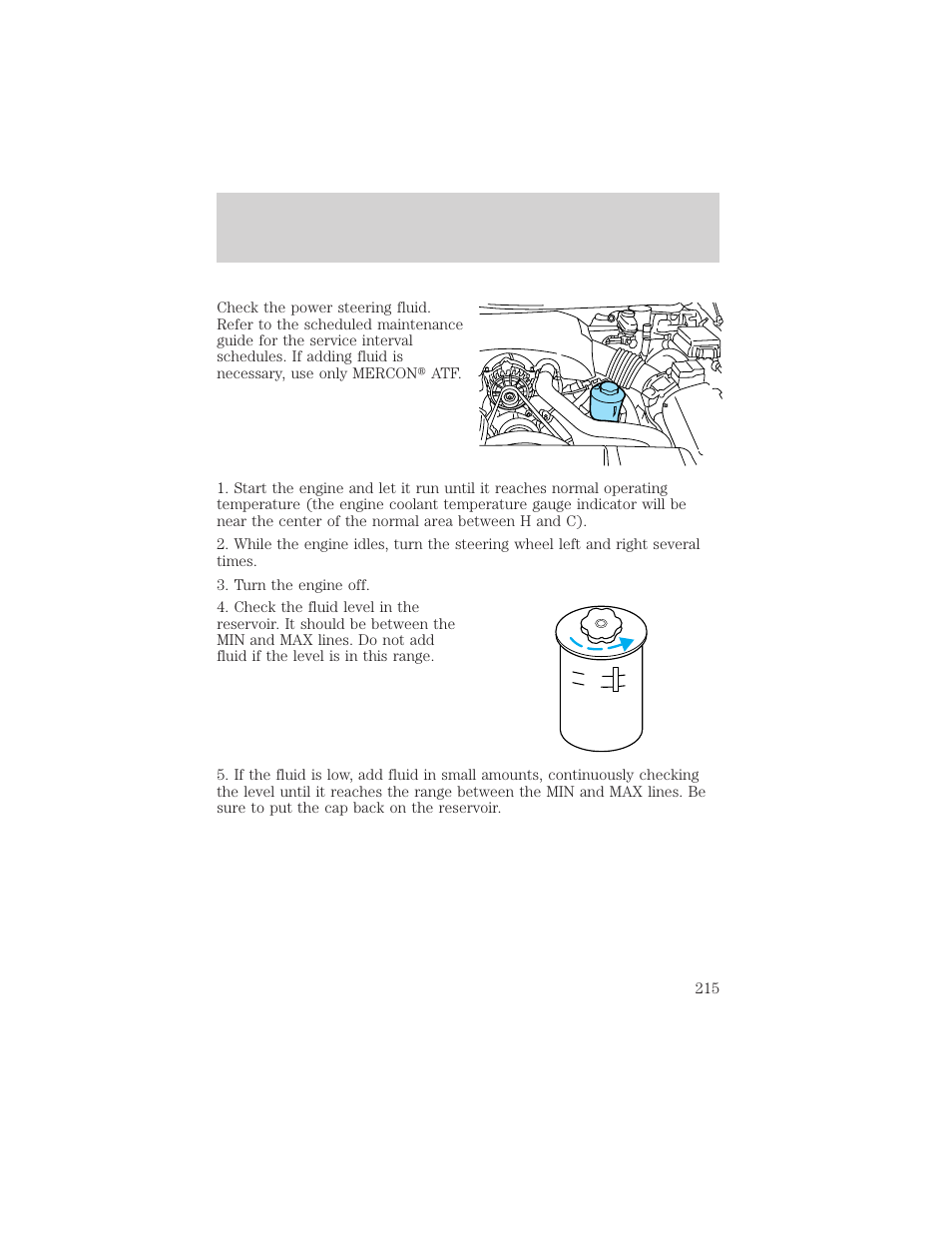Maintenance and specifications | FORD 2002 Crown Victoria v.2 User Manual | Page 215 / 240