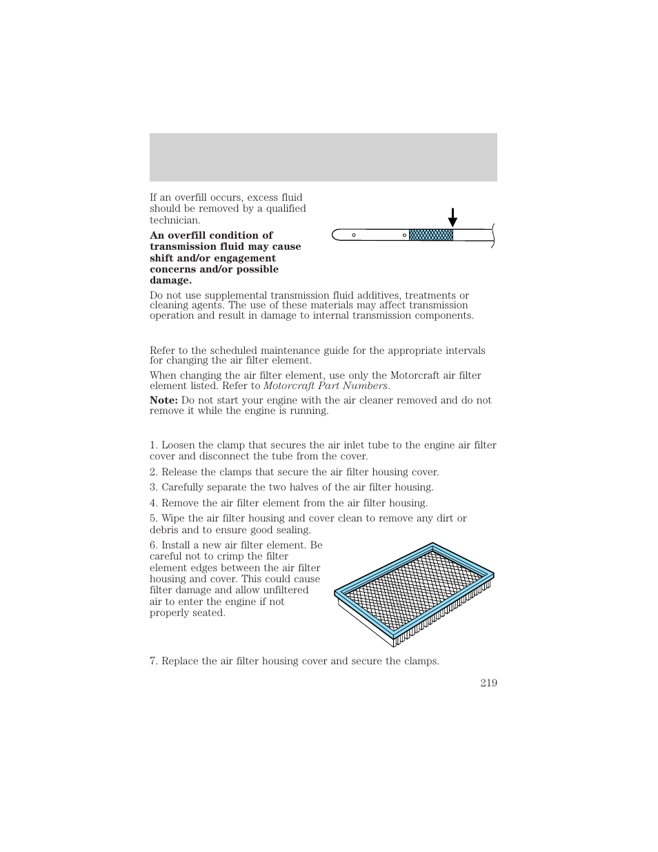 Maintenance and specifications | FORD 2002 Crown Victoria v.2 User Manual | Page 219 / 240