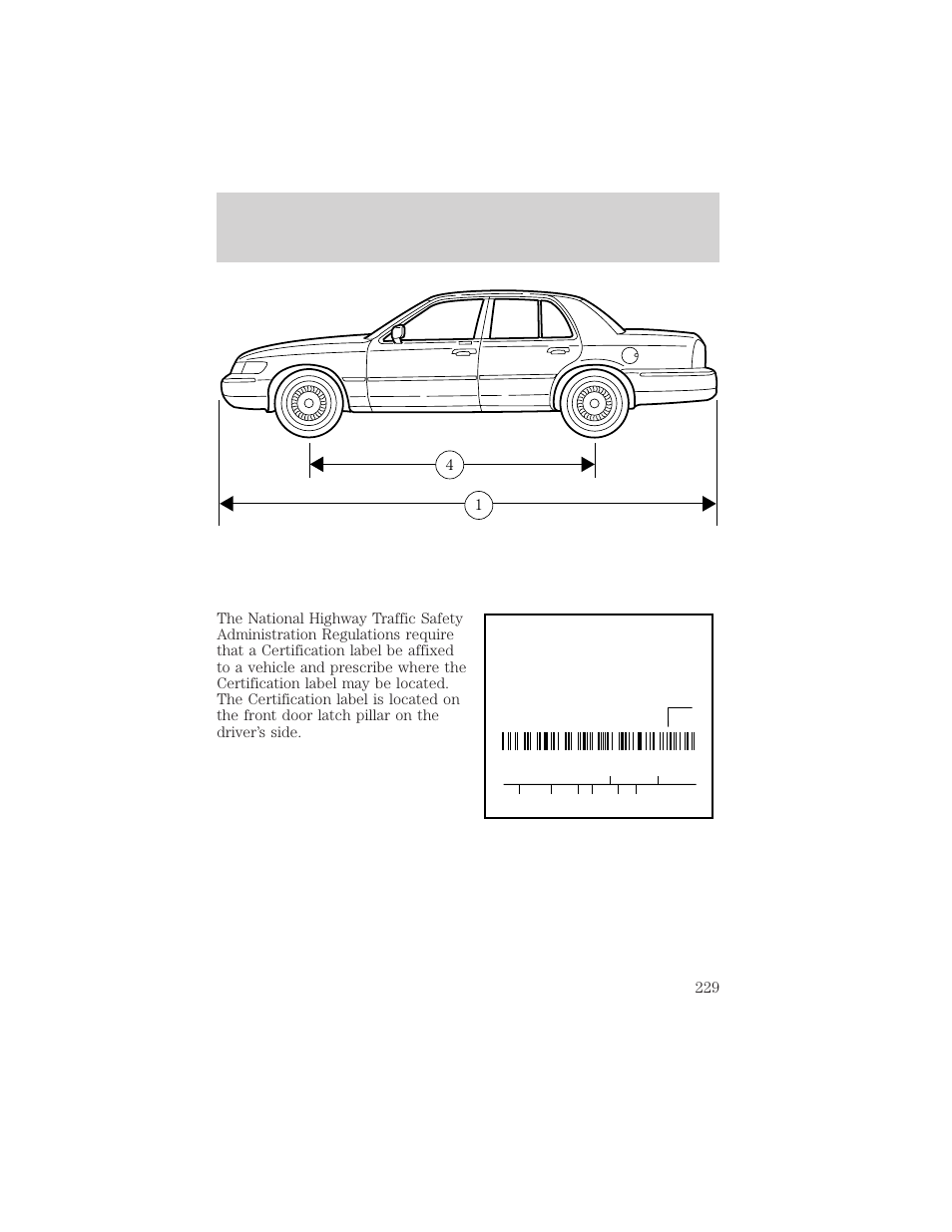 Maintenance and specifications | FORD 2002 Crown Victoria v.2 User Manual | Page 229 / 240